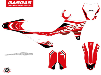 GASGAS ECF Dirt Bike Flash Grafikset Schwarz