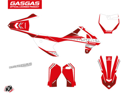 GASGAS MC-E 5 Dirt Bike Flash Grafikset Rot
