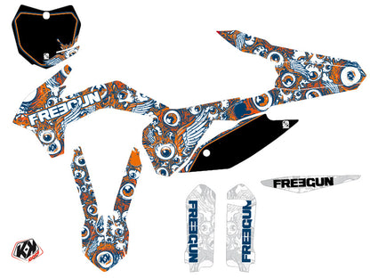 KTM 250 SX Dirt Bike Freegun Eyed Grafikkit Orange