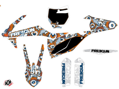 KTM 250 SXF Dirt Bike Freegun Eyed Grafikkit Orange