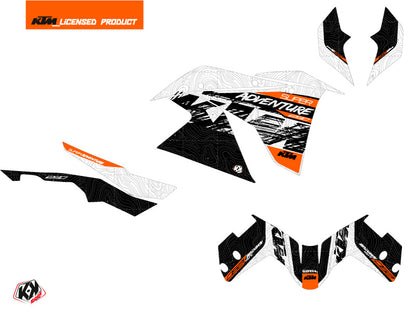 KTM 1290 Super Adventure S Street Bike Ausrüstungs-Dekor-Kit Weiß