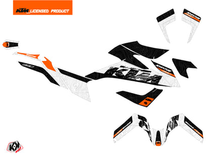 KTM 390 Adventure Street Bike Ausrüstungs-Dekor-Kit Weiß