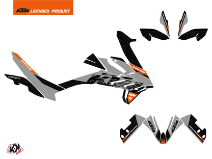 KTM 890 Adventure Street Bike Ausrüstungs-Dekor-Kit Grau Orange
