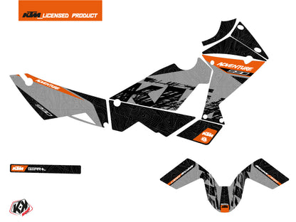 KTM 990 Adventure Street Bike Ausrüstungs-Dekor-Kit Grau Orange