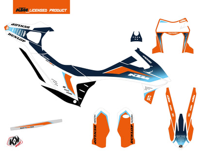 KTM 690 ENDURO R Dirt Bike Genesis Grafikkit Blau