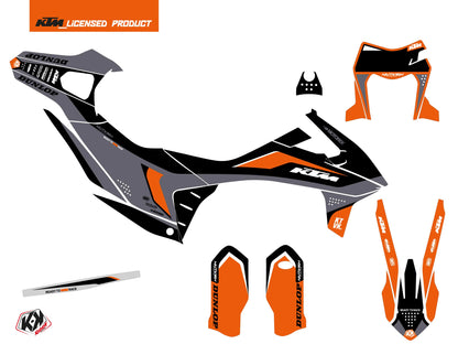 KTM 690 ENDURO R Dirt Bike Genesis Grafikkit Schwarz