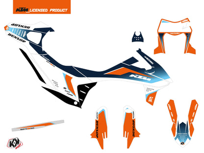 KTM 690 SMC R Dirt Bike Genesis Grafikkit Blau