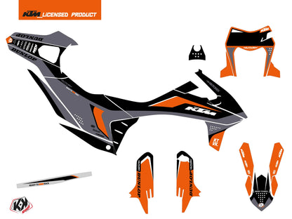 KTM 690 SMC R Dirt Bike Genesis Grafikkit Schwarz