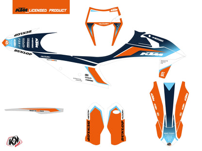 KTM EXC-EXCF Dirt Bike Genesis Grafikkit Blau