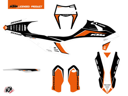 KTM EXC-EXCF Dirt Bike Genesis Grafikkit Schwarz