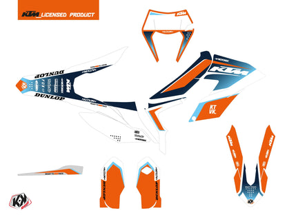 KTM 250 FREERIDE Dirt Bike Genesis Grafikkit Blau