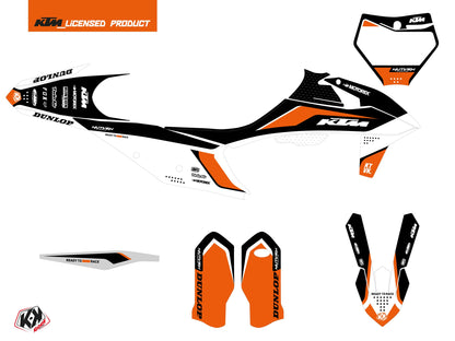 KTM 450 SMR Dirt Bike Genesis Grafikkit Schwarz