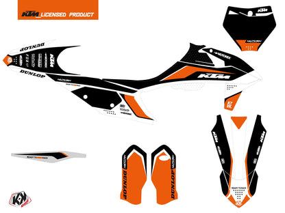 KTM 125 SX Dirt Bike Genesis Grafikkit Schwarz