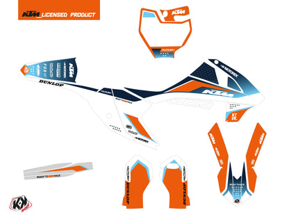 KTM 65 SX Dirt Bike Genesis Grafikkit Blau
