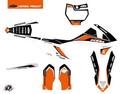KTM 85 SX Dirt Bike Genesis Grafikkit Schwarz