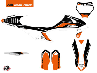 KTM 350 SXF Dirt Bike Genesis Grafikkit Schwarz