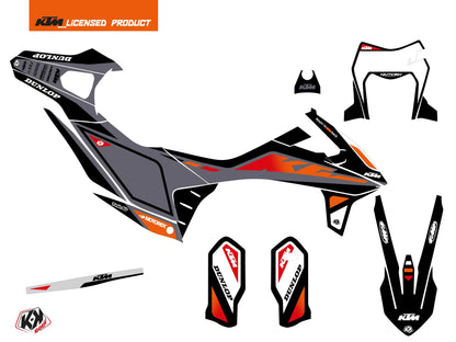 KTM 690 ENDURO R Dirt Bike Global Grafik-Kit Schwarz