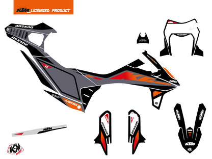 KTM 690 SMC R Dirt Bike Global Grafik-Kit Schwarz