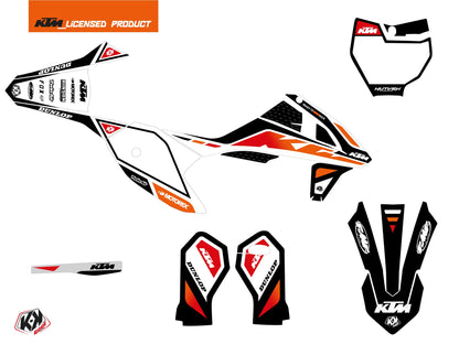 KTM 50 SX Dirt Bike Global Grafik-Kit Schwarz