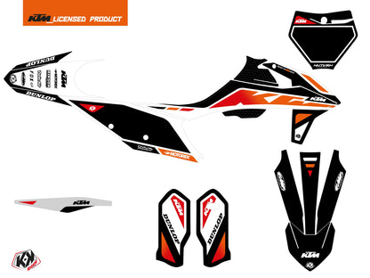 KTM 250 SXF Dirt Bike GLOBAL Grafikkit Schwarz