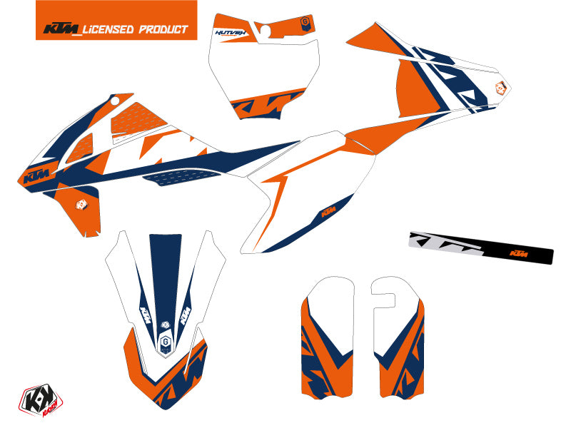 KTM 50 SX Dirt Bike Gravity Grafikkit Blau