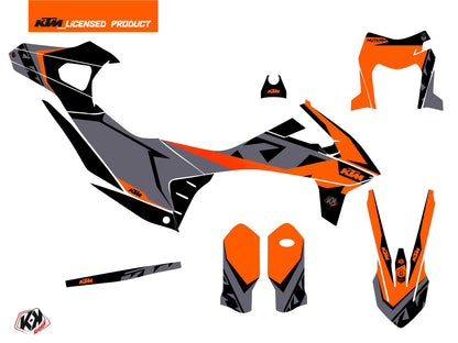 KTM 690 ENDURO R Straßenmotorrad Gravity Grafik-Kit Grau