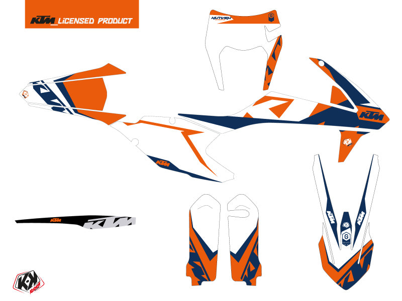 KTM EXC-EXCF Dirt Bike Gravity Grafikset Blau