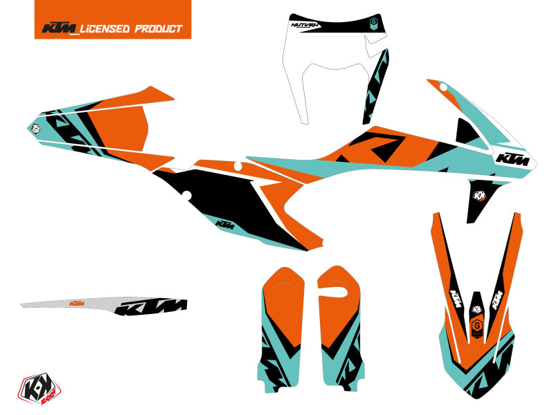 KTM EXC-EXCF Dirt Bike Gravity Grafik-Kit Grün