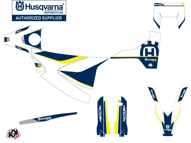 Husqvarna 701 Enduro Dirt Bike Heritage Grafik-Kit Gelb