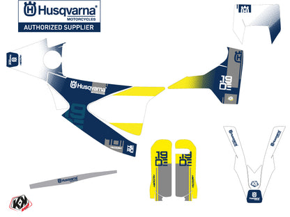 Husqvarna 701 Enduro Dirt Bike Hero Grafikkit Blau