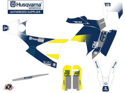 Husqvarna 701 Enduro LR Dirt Bike Hero Grafik-Kit Blau