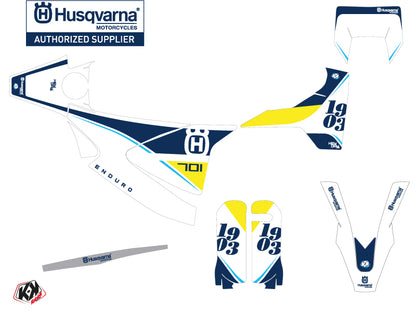 Husqvarna 701 Enduro Dirt Bike Heyday Grafikkit Blau Gelb