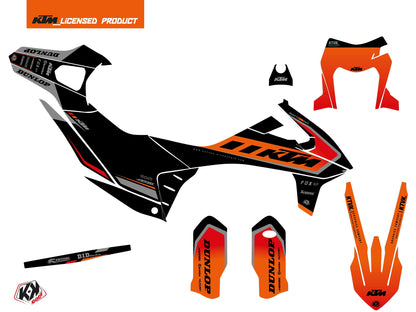 KTM 690 ENDURO R Dirt Bike Keystone Grafikkit Schwarz