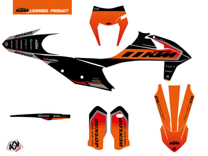 KTM EXC-EXCF Dirt Bike Keystone Grafikkit Schwarz