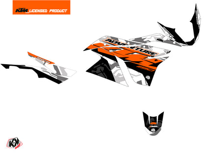 KTM 1190 Adventure R Street Bike Kombat Graphic Kit Gray Orange