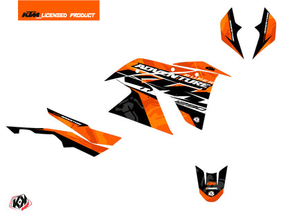 KTM 1290 Super Adventure R Straßenmotorrad Kombat Grafikkit Orange