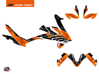 KTM 890 Adventure Street Bike Kombat Grafik-Kit Orange