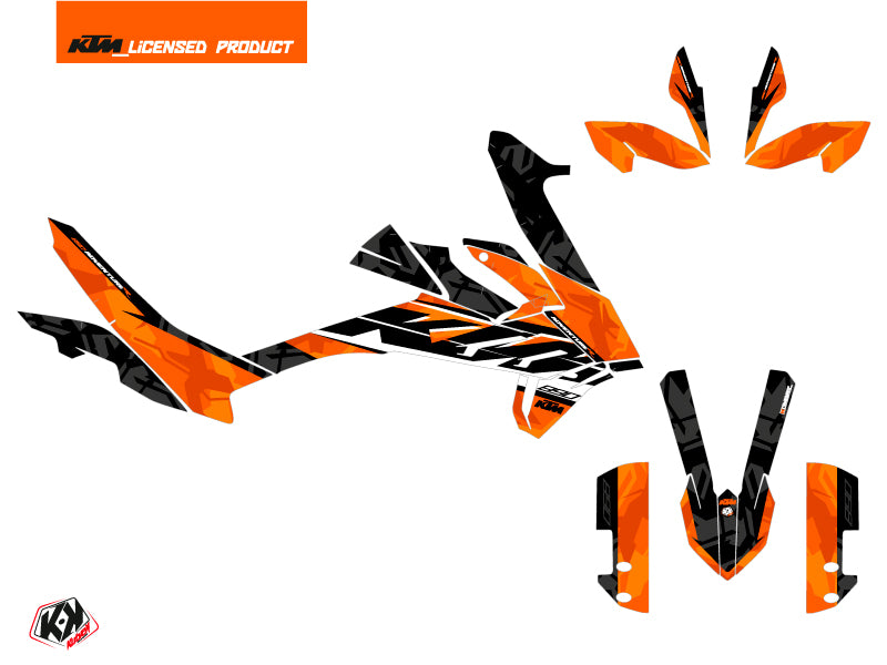 KTM 890 Adventure R Street Bike Kombat Grafikkit Orange