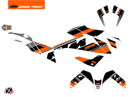 KTM 390 Adventure Street Bike Kontrol Grafik-Kit Orange