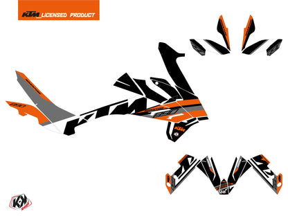 KTM 890 Adventure Street Bike Kontrol Grafik-Kit Orange