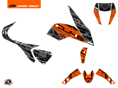 KTM Duke 690 R Street Bike Krav Grafikkit Orange Schwarz