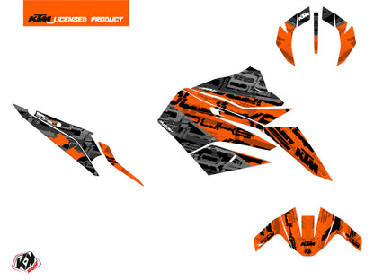 KTM Duke 890 R Street Bike Krav Grafikkit Orange Schwarz