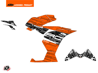 KTM 125 RC Street Bike Krav Grafikkit Schwarz Orange