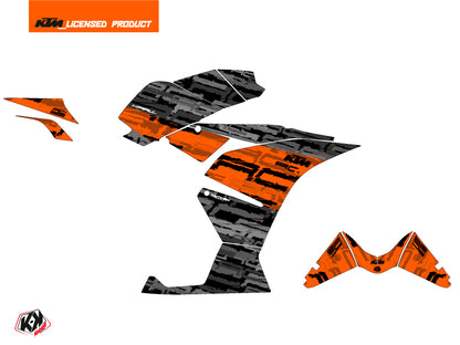 KTM 125 RC Street Bike Krav Grafikkit Orange Schwarz
