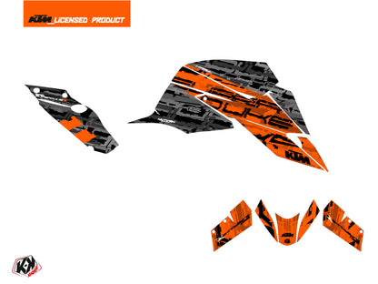 KTM Super Duke 1290 R Street Bike Krav Grafikkit Orange Schwarz