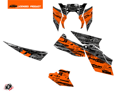 KTM Super Duke 990 Street Bike Krav Grafikkit Orange Schwarz