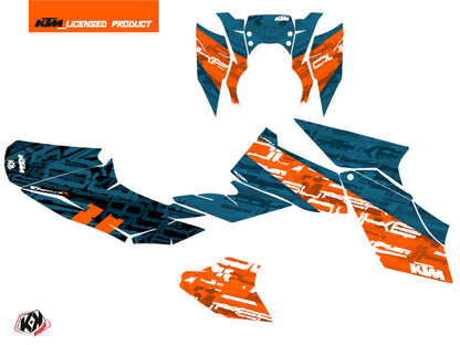 KTM Super Duke 990 R Street Bike Krav Grafikkit Orange Blau