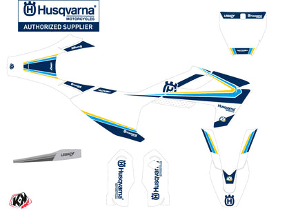 Husqvarna TC 85 Dirt Bike Legacy Grafik-Kit Blau