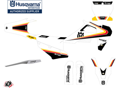Husqvarna 450 FS Dirt Bike Legacy Grafik-Kit Schwarz Gelb