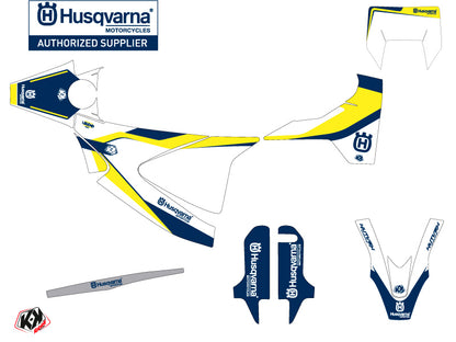 Husqvarna 701 Supermoto Street Bike Legend Grafikkit Blau